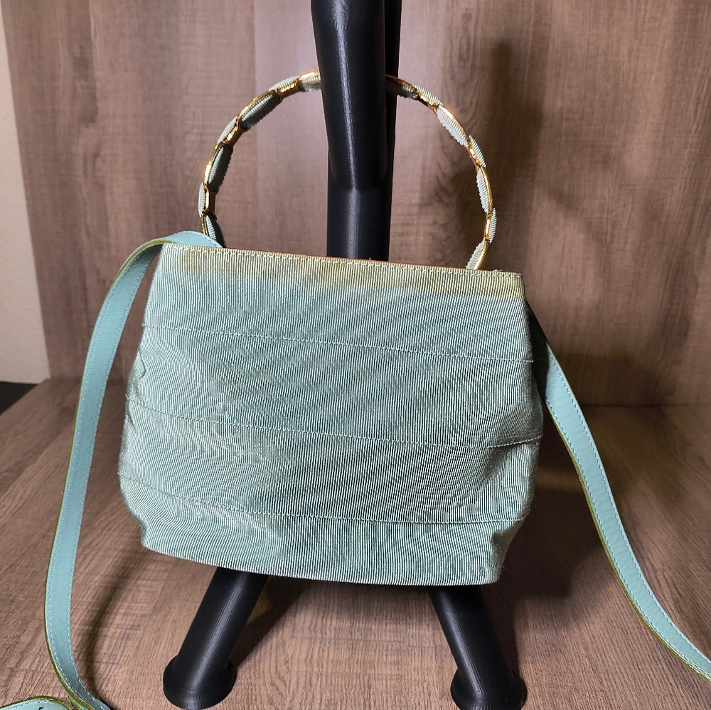 Salvatore Ferragamo Elegant Mint Green Handbag